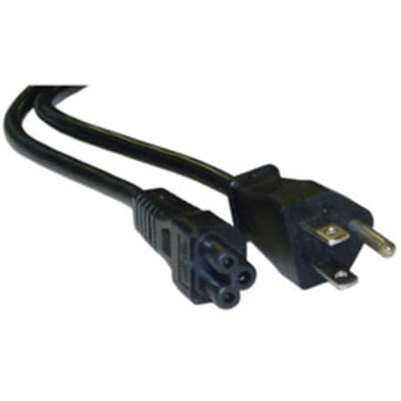 Cable Wholesale Notebook-Laptop Power Cord NEMA 5-15P to C5 3 Pin UL CSA rated 1 foot 10W1-15201